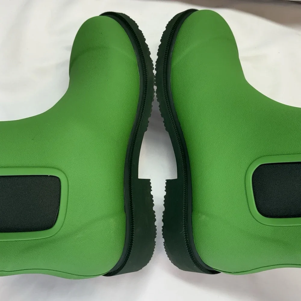 Merry People Bobbi Ankle Rain Boots Women's 8 EU 38 Grasshopper Green Wellington